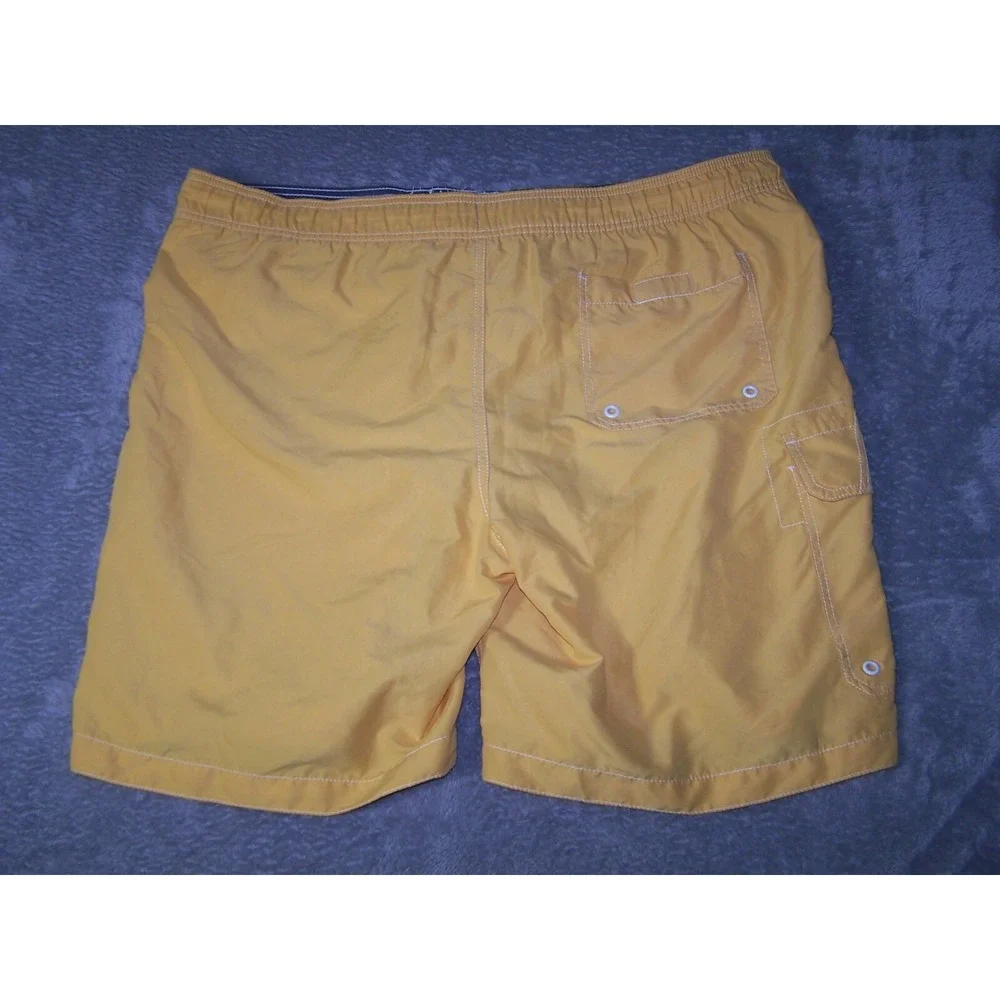 Merona Swim Men's XL 40/42‎ Trunks Board Shorts Yellow Pre-Owned